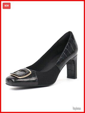 Women's Orthotic Pumps with Synthetic Leather and 3" Heel